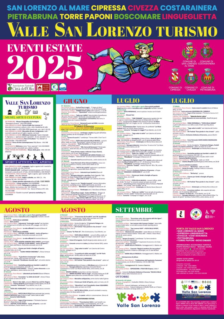 Calendario eventi di valle 2025 hd